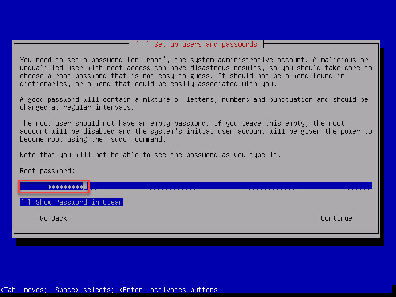 انتخاب رمز مدیر سیستم در نسخه Debian سیستم تلفنی 3CX