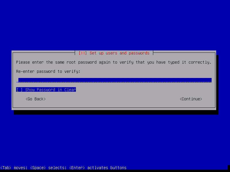 تکرار رمز مدیر سیستم در هنگام نصب نسخه Debian سیستم تلفنی 3CX