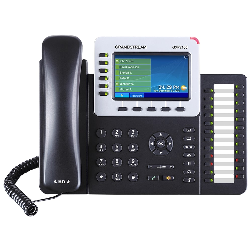 gxp2160front تلفن تحت شبکه گرنداستریم مدل Grandstream GXP2160 IP Phone - تصویر 1