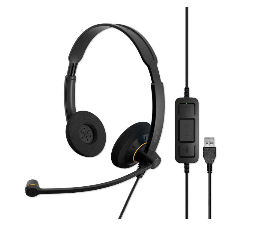 SC60 هدست مرکز تماس دو گوش USB سنهایزر Sennheiser SC60 Headset - تصویر 1